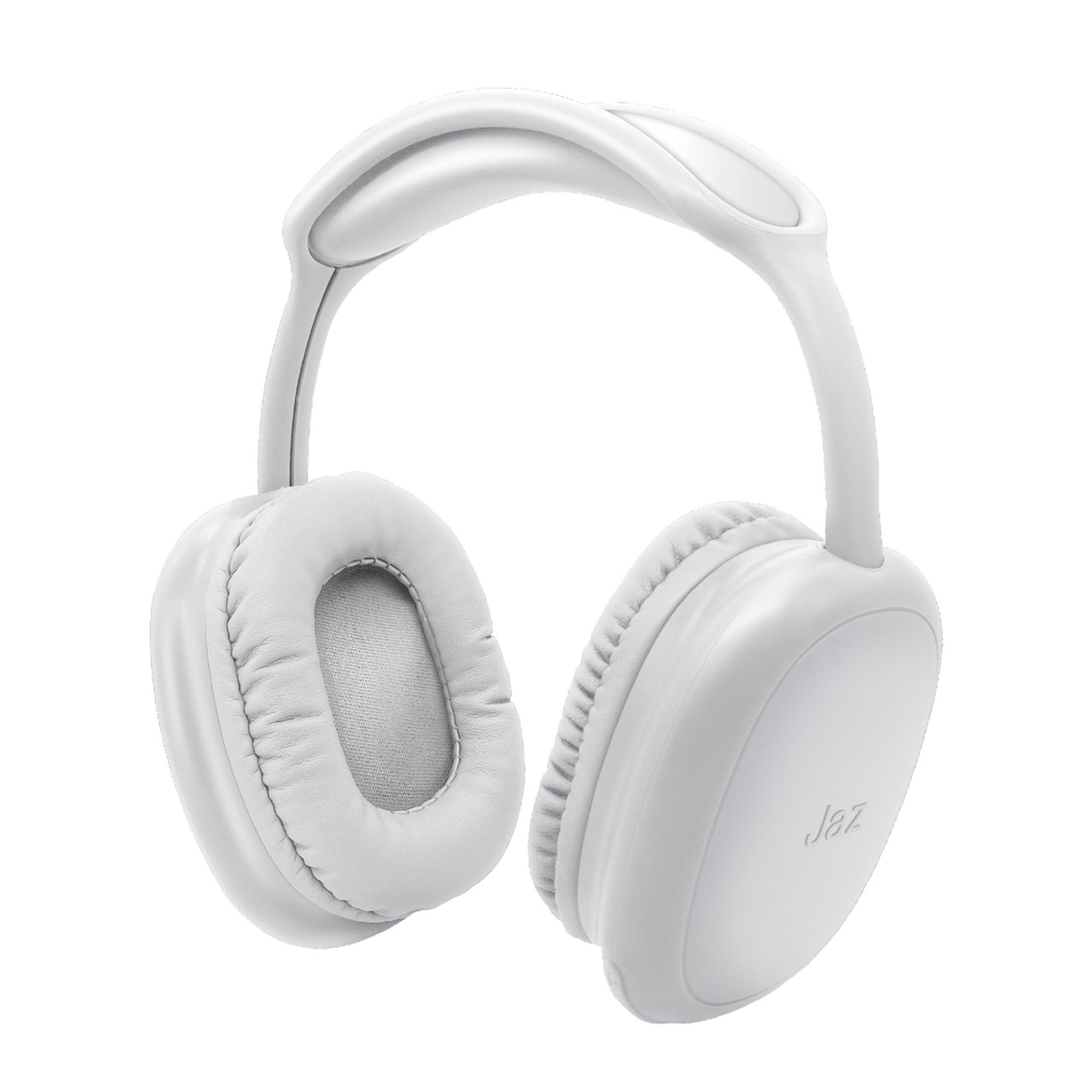 SBS JAZ Wireless Headphones with integrated buttons and microphone, white color