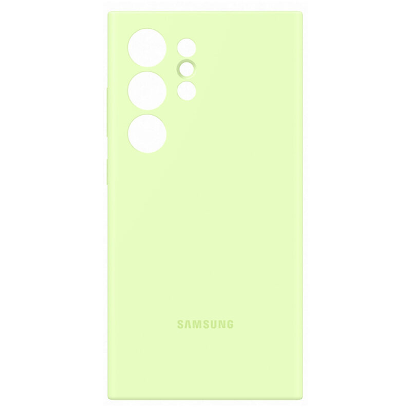 Samsung Silicone Case for Galaxy S24 Ultra Light Green