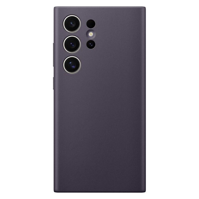 Samsung Vegan Leather Case for Galaxy S24 Ultra Dark Violet