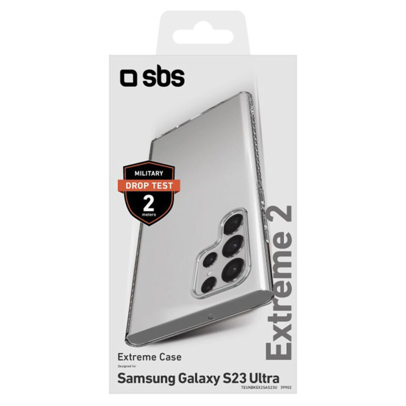SBS Extreme X2 Cover for Samsung Galaxy S23 Ultra Transparent - Image 2