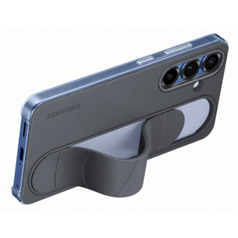 Samsung Standing Grip Case for Galaxy S25 Black - Image 2