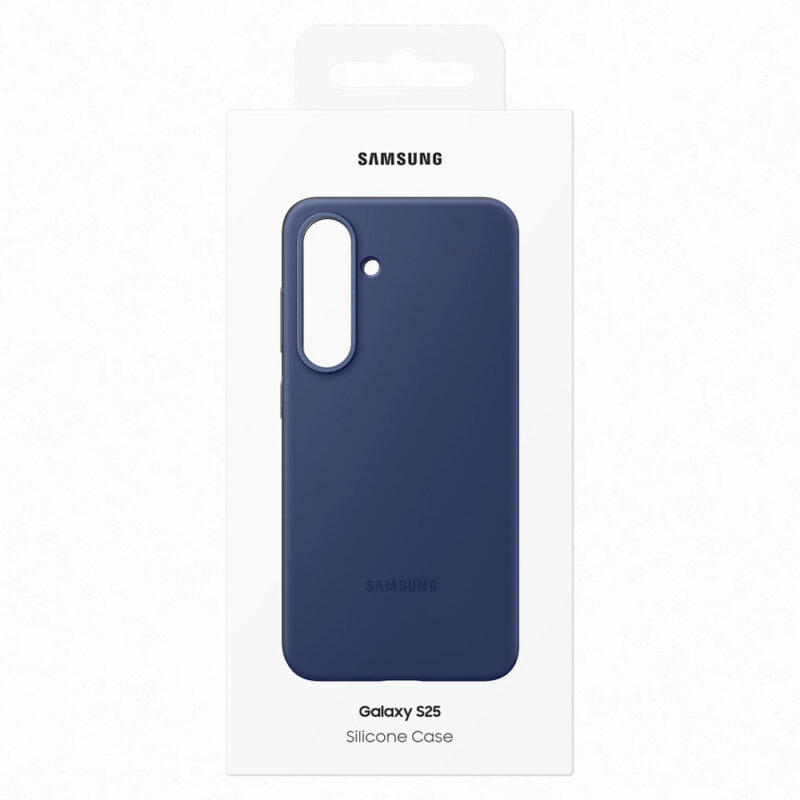 Samsung Silicone Case for Galaxy S25 Blue - Image 2
