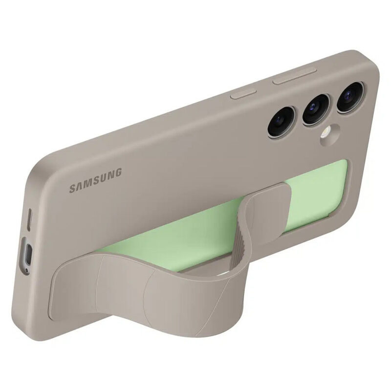 Samsung Standing Grip Case for Galaxy S24 Taupe - Image 2