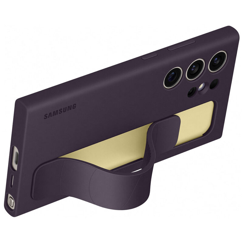 Samsung Standing Grip Case for Galaxy S24 Ultra Dark Violet - Image 2