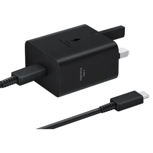 Samsung 45W Power Adapter (C to C Cable included) UK plug Black