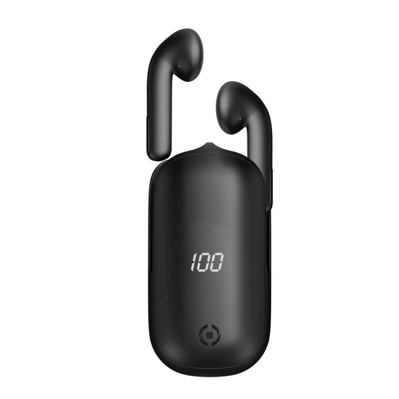 Celly True Wireless Bluetooth Earphones (SLIDE1) - Black