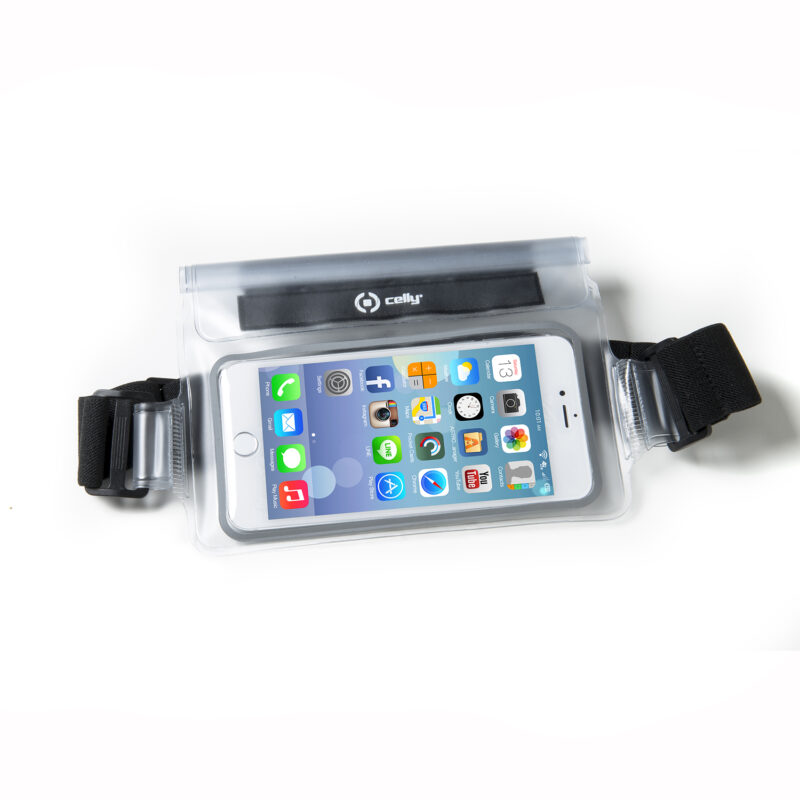 Celly Universal Waterproof Belt Case (SplashBelt) - White