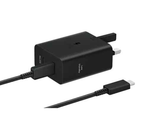Samsung 50W Power Adapter Duo (C to C Cable included) UK plug Black