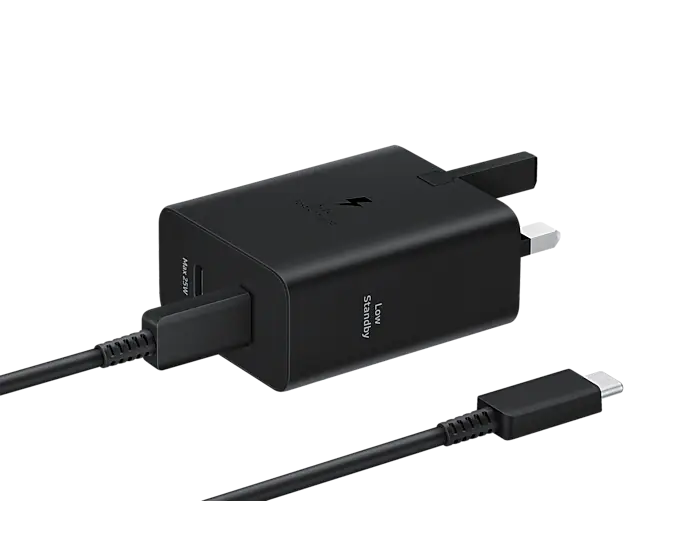 Samsung 50W Power Adapter Duo (C to C Cable included) UK plug Black