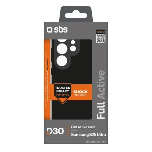 SBS Full Active Case D3O for D3O Samsung Galaxy S25 Ultra, black - Image 2