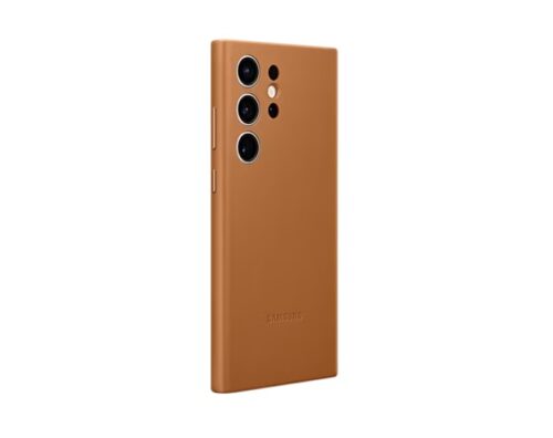Samsung Leather Case for Samsung Galaxy S23 Ultra Camel