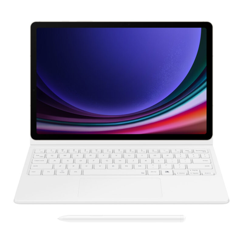 Samsung Book Cover Keyboard for Tab S9 / S9 FE / S10 FE White - Image 2
