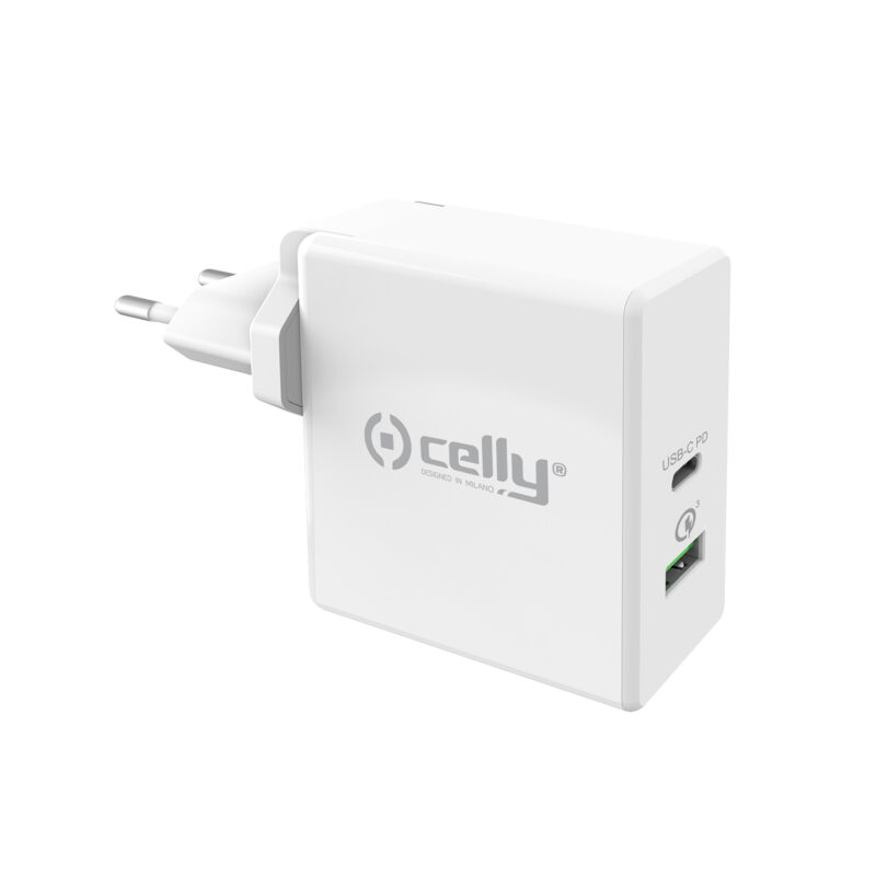 Celly Travel charger USB-C PWR delivery 30W WH
