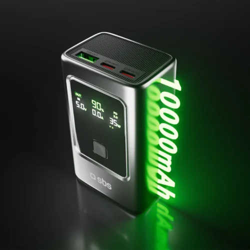 SBS Powerbank with LCD 10000mAh 35W - Image 2