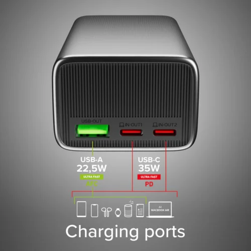 SBS Powerbank with LCD 10000mAh 35W - Image 3