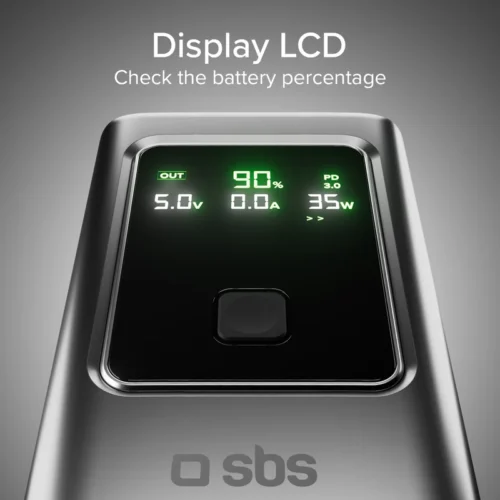 SBS Powerbank with LCD 10000mAh 35W - Image 4