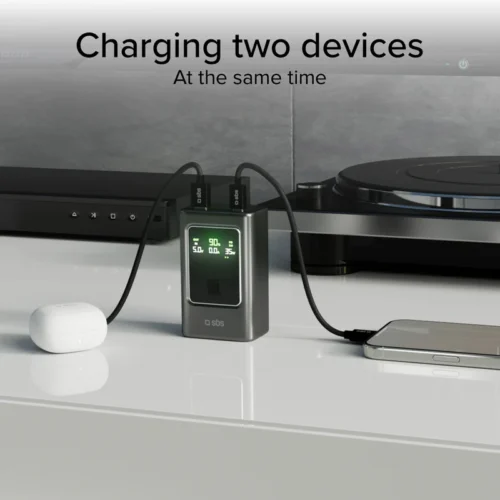 SBS Powerbank with LCD 10000mAh 35W - Image 7