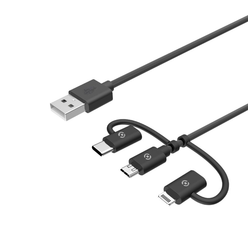 Celly Data Cable 3 in 1 Black