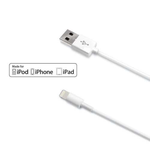 Celly Data Cable Lightning (Slim Tip) White