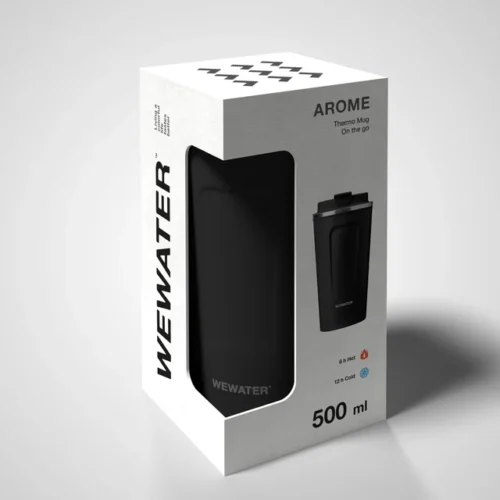 SBS WeWater Arome Black travel tumbler 500ml - Image 4