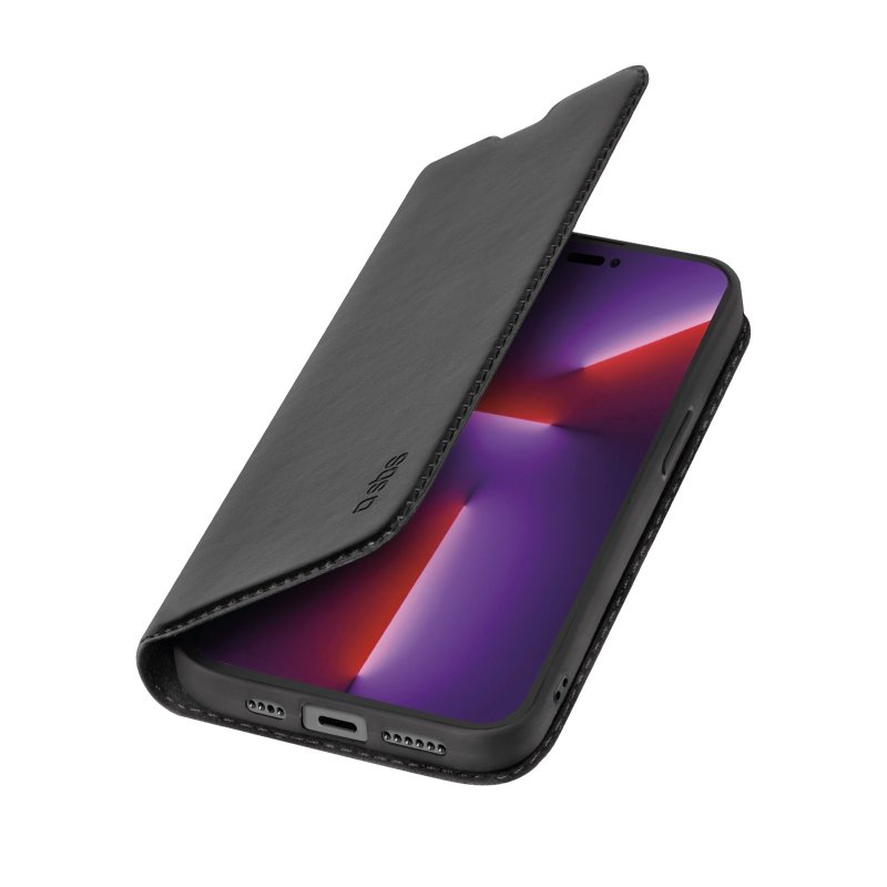 SBS Book Wallet Lite Case for iPhone 14 Pro Max Black