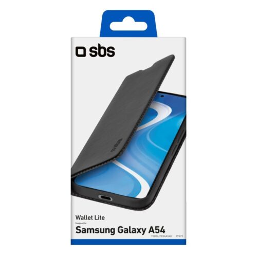 SBS Wallet lite case for Samsung Galaxy A54, Black - Image 2