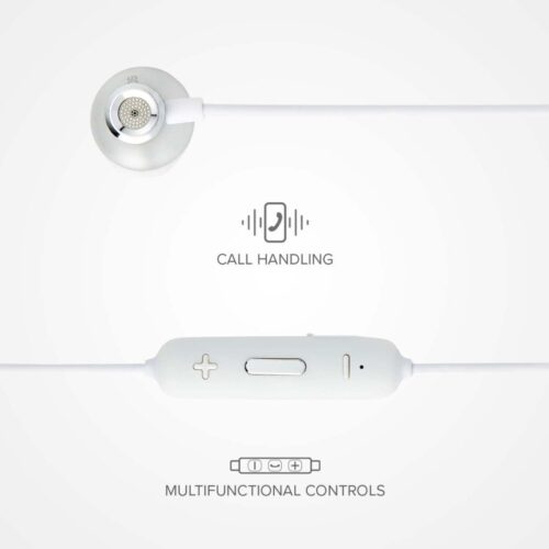 SBS BT701 Wireless Metal Earphones White - Image 3