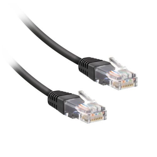 EKON PC UTP patch cable Cat 6 black color, RJ45 connector, cable length 1.8 m. 500 MHz.  Golden plated connector. 500 MH
