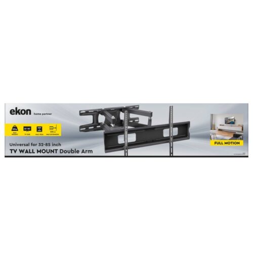 EKON Double adjustable wall-mounted tv support 32-85 inches, 60kg - Image 2