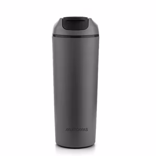 Muitomas Never Fall Down Water Bottle 450mL Black