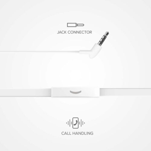 SBS In-ear stereo earset Studio Mix 30 with Jack Connector White - Image 3