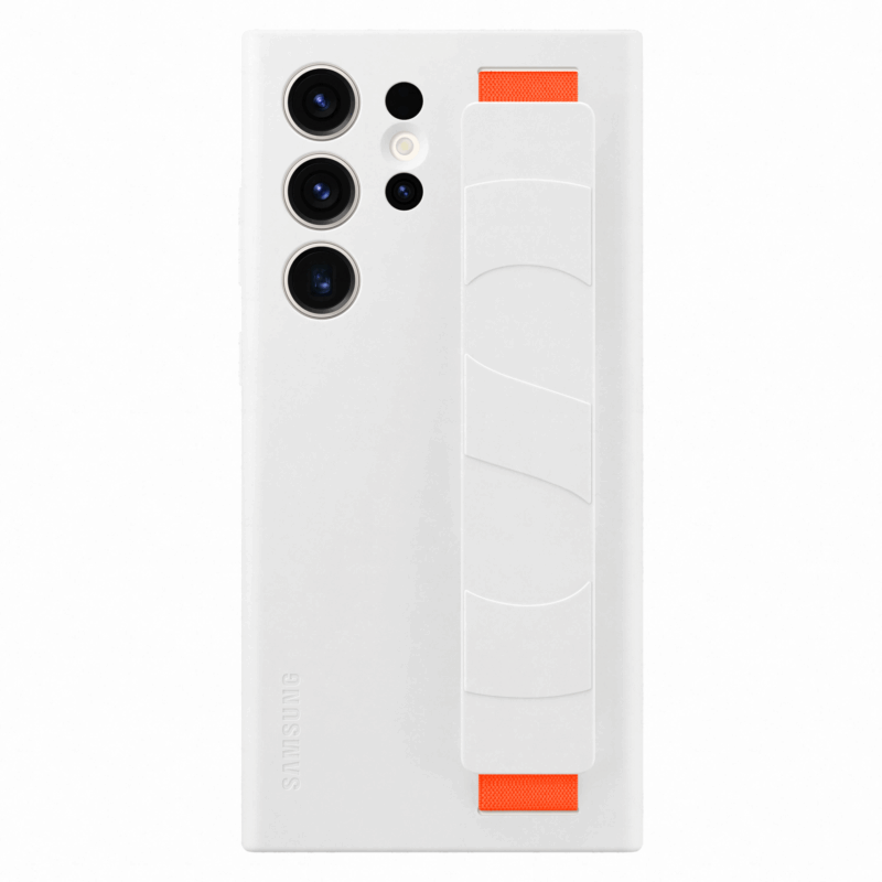 Samsung Silicone Grip Case for Samsung Galaxy S23 Ultra White
