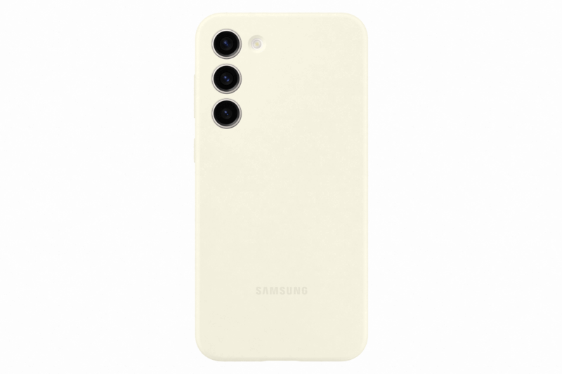 Samsung Silicone Case for Samsung Galaxy S23+ Cream