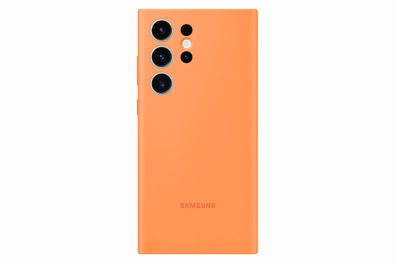Samsung Silicone Case for Samsung Galaxy S23 Ultra Orange