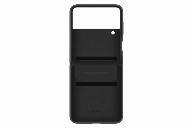 Samsung Flap Leather Cover for Galaxy Z Flip4 - Black