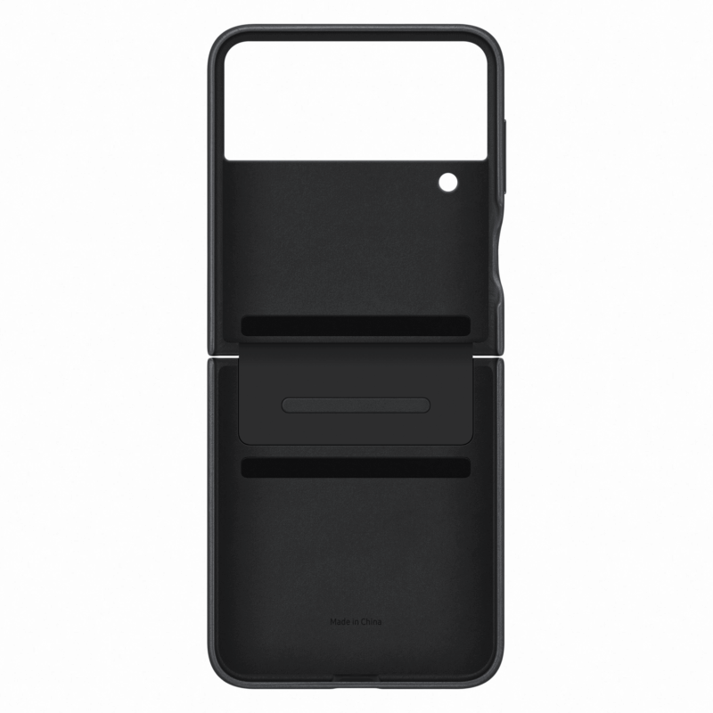Samsung Flap Leather Cover for Galaxy Z Flip4 - Black