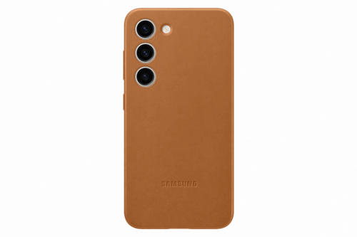 Samsung Leather Case for Samsung Galaxy S23 Camel