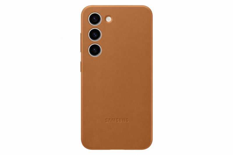 Samsung Leather Case for Samsung Galaxy S23 Camel