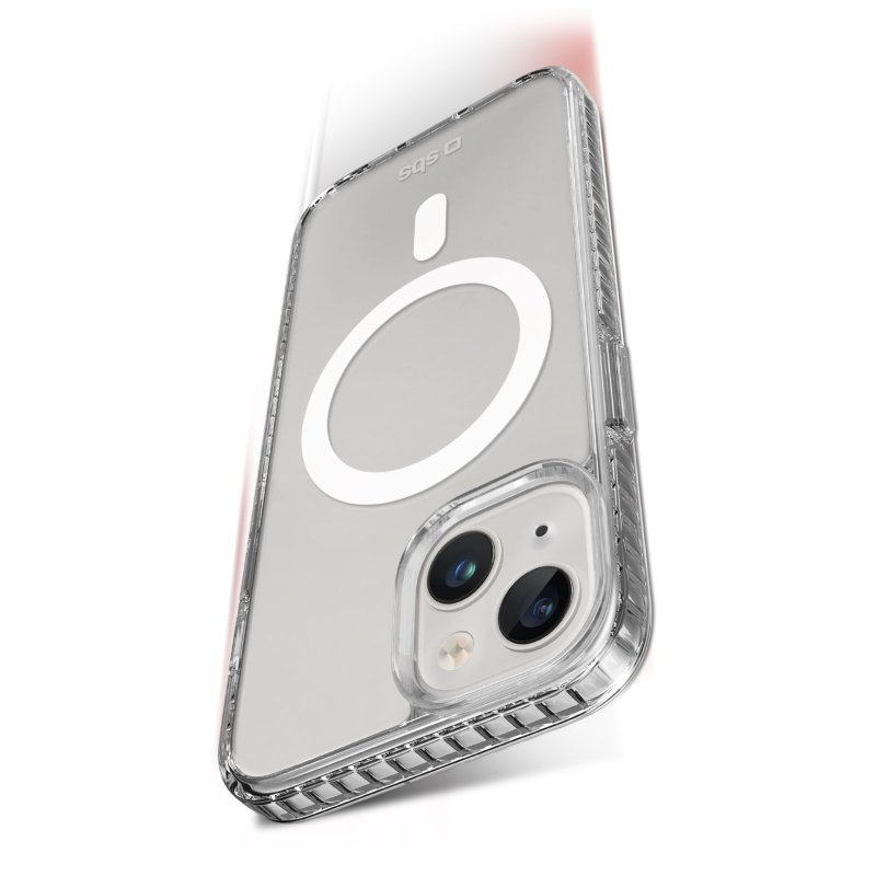 SBS Extreme Mag - transparent fall resistant cover for up to 3 metres for iPhone 15 Plus Transparent