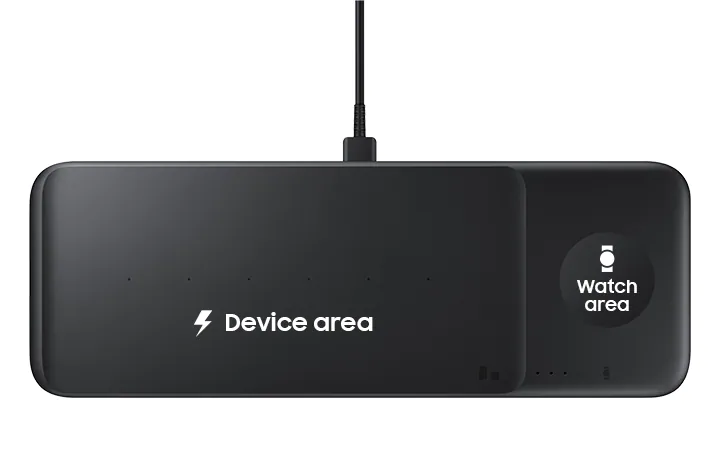 Samsung Wireless Charger Trio (Phone & Wearable) - Black