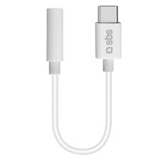 SBS Adapter with female jack and Type-C male White