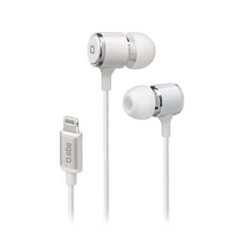 SBS In-ear stereo Mix 100 headset with Lightning connector White