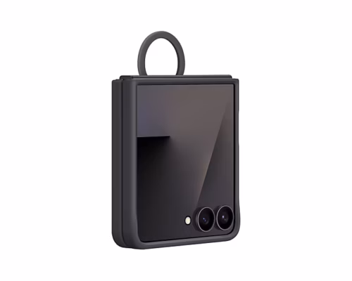 Samsung Silicone Ring Case for Galaxy Z Flip7 Black