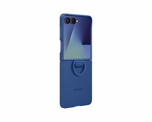 Samsung Silicone Ring Case for Galaxy Z Flip7 Blue - Image 3