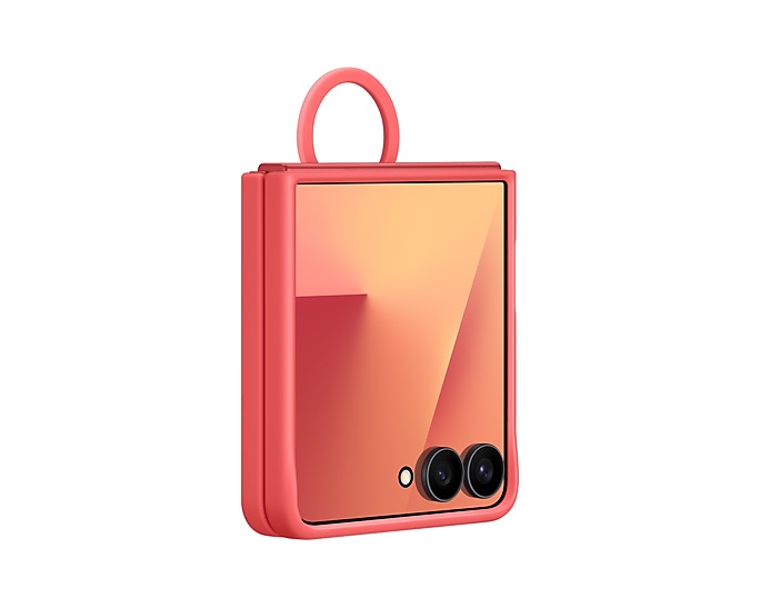 Samsung Silicone Ring Case for Galaxy Z Flip7 Red