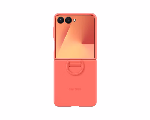 Samsung Silicone Ring Case for Galaxy Z Flip7 Red - Image 2