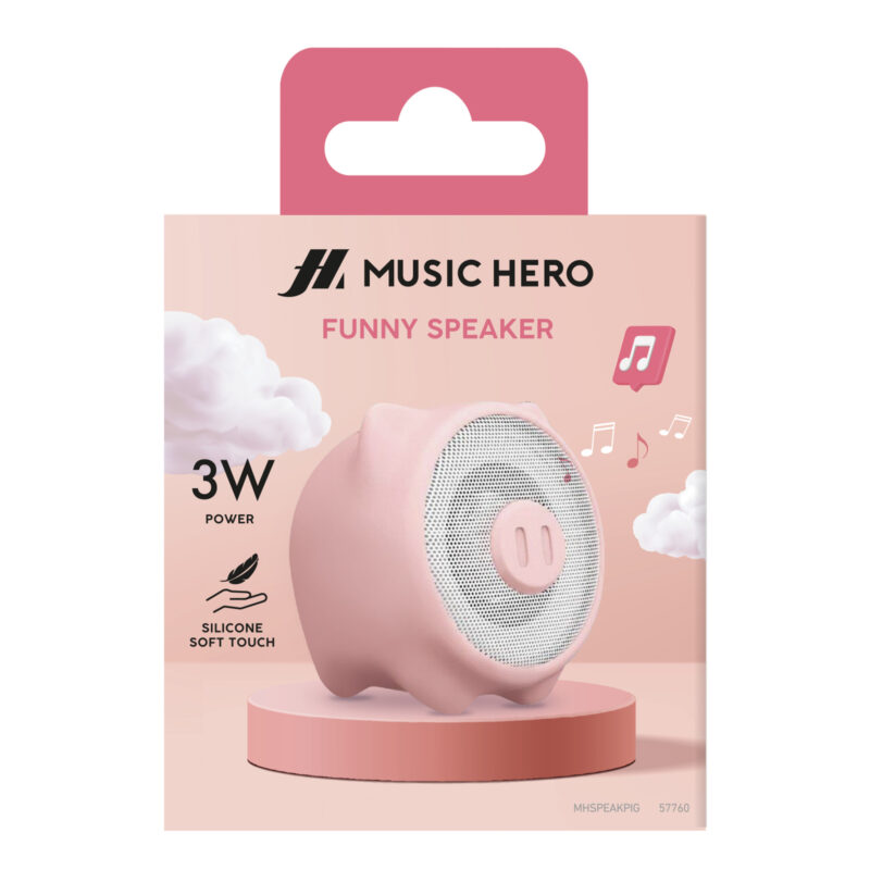 SBS Speaker wireless 3W, integrated controls, Pig - Image 2