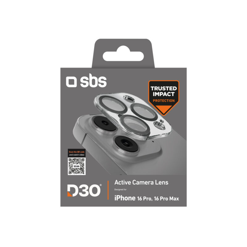 SBS D3O Camera Glass for iPhone 16 Pro / iPhone 16 Pro Max - Image 2
