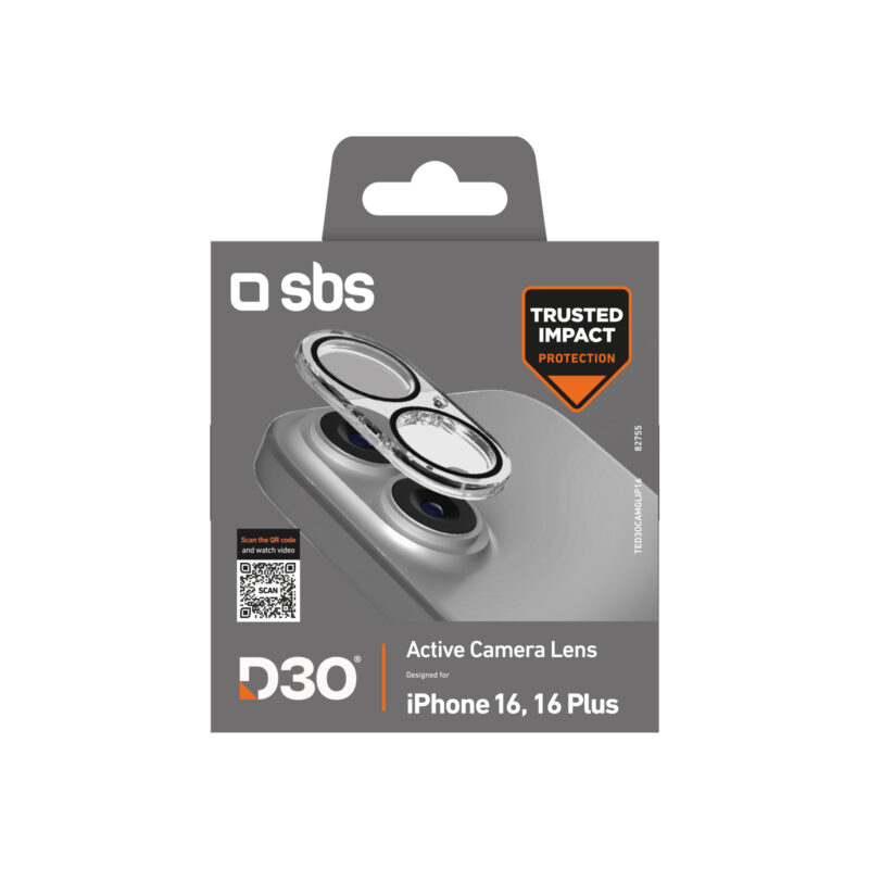 SBS D3O Camera Glass for iPhone 16 / iPhone 16 Plus - Image 2