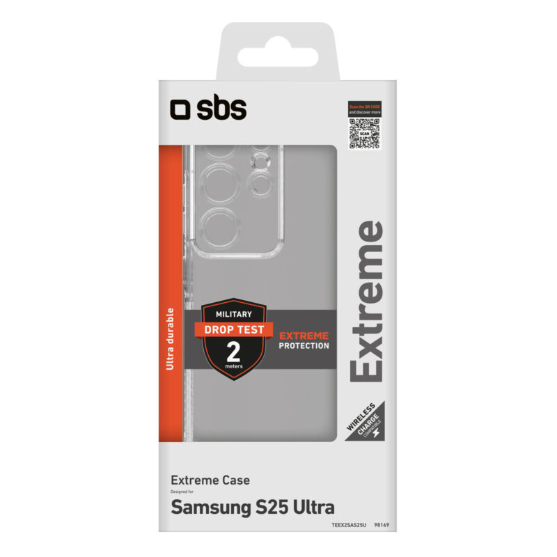 SBS Cover Extreme X2 for Samsung Galaxy S25 Ultra, transparent - Image 2